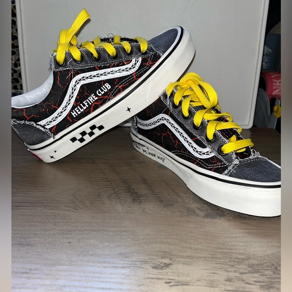 Vans | Shoes | Vans Stranger Things Netflix Hellfire Club Style 36 Size ...